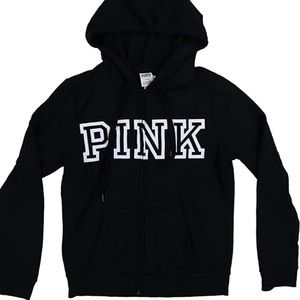 Black Victoria’s Secret PINK Zip Up Hoodie